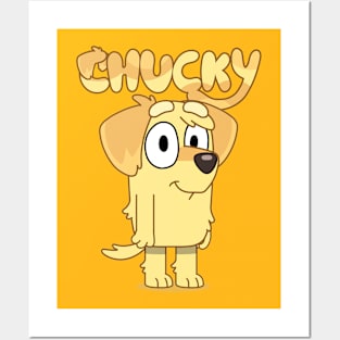 Chucky is a golden labrador Posters and Art